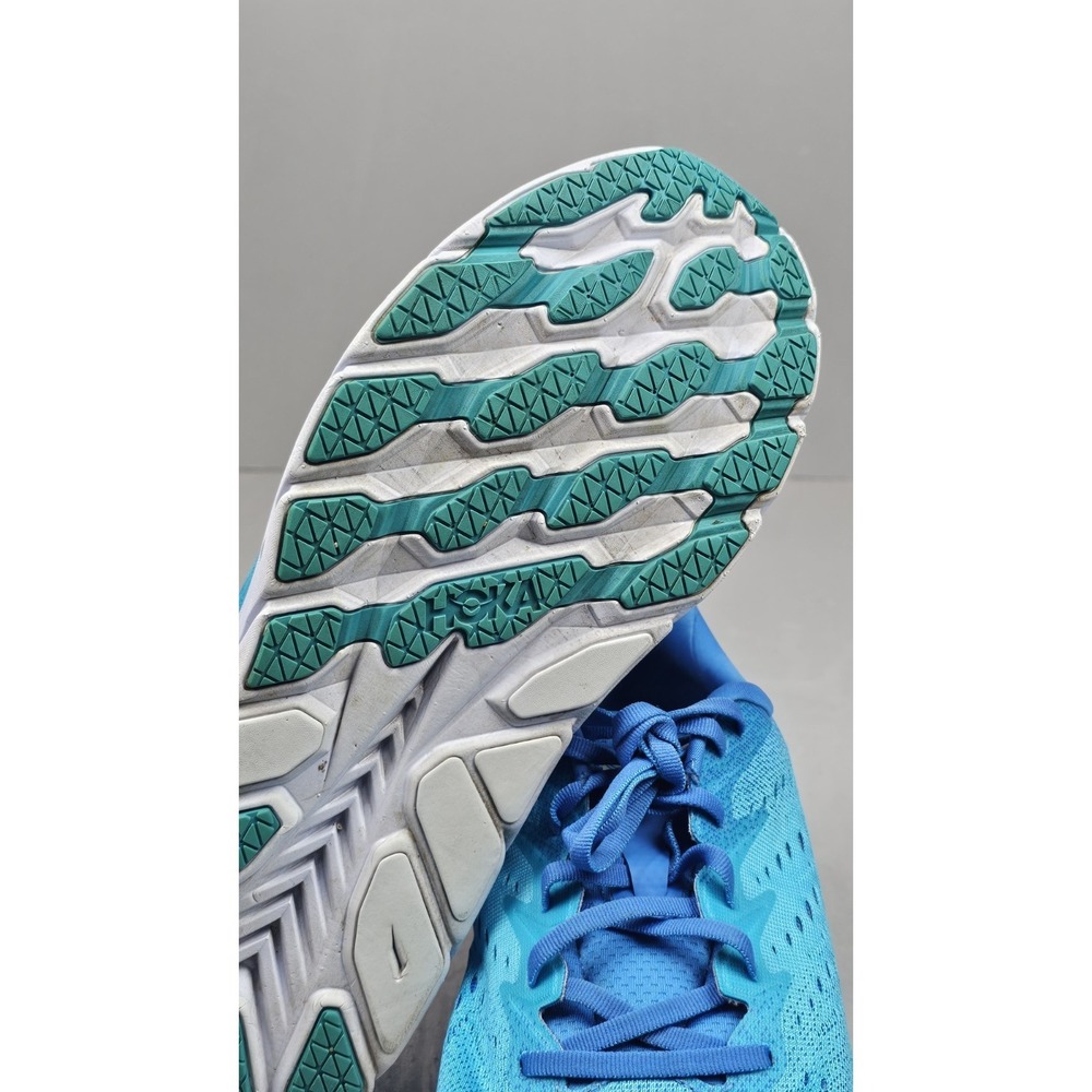 Hoka One One Clifton 8 Running Shoes Mens 12D 1119393-IBSB Blue Comfort Sneakers - Picture 7 of 8
